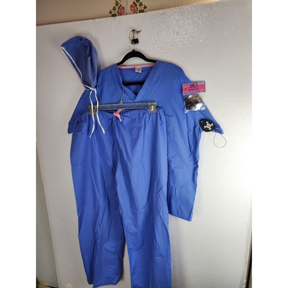 Adult Masquerade Costume doctors scrubs.  One size